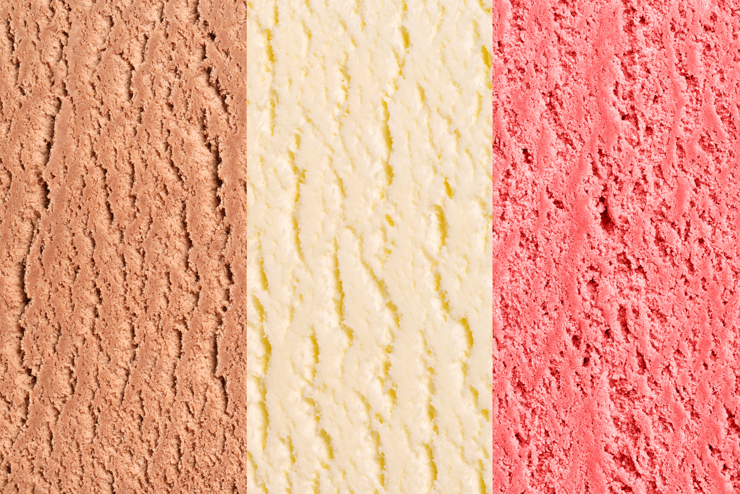 Neapolitan ice-cream texture or background.